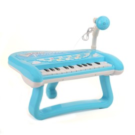 Piano Keyboard Toy for Kids, 24 Keys Piano for 3 4 5 Year Old Girls Boys Birthday Gift Musical Piano Toy with Microphone and Music