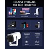 4K Mini Projector with WiFi 6 and Bluetooth 5.2 -