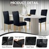 WENZMOC Velvet Chair Covers for Dining Room Set of 4,