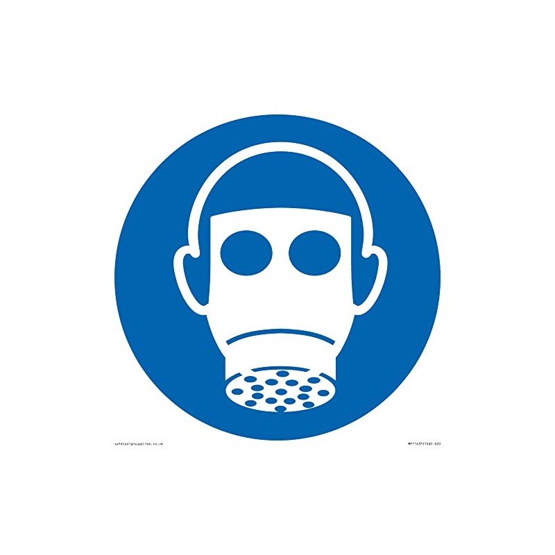 Mandatory: Wear respiratory protection Sign - 200x200mm - S20