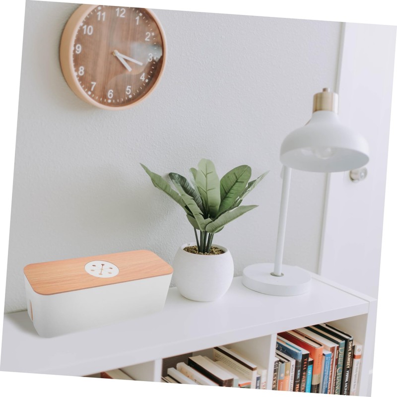 Vaguelly Cable Storage Organizer Wire Storage Box for Under Desk