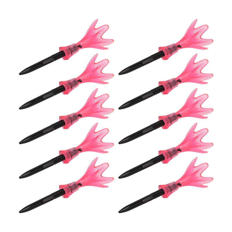 10pcs Plastic Golf Tee Ball Holder Adjustable Height Stable Practice