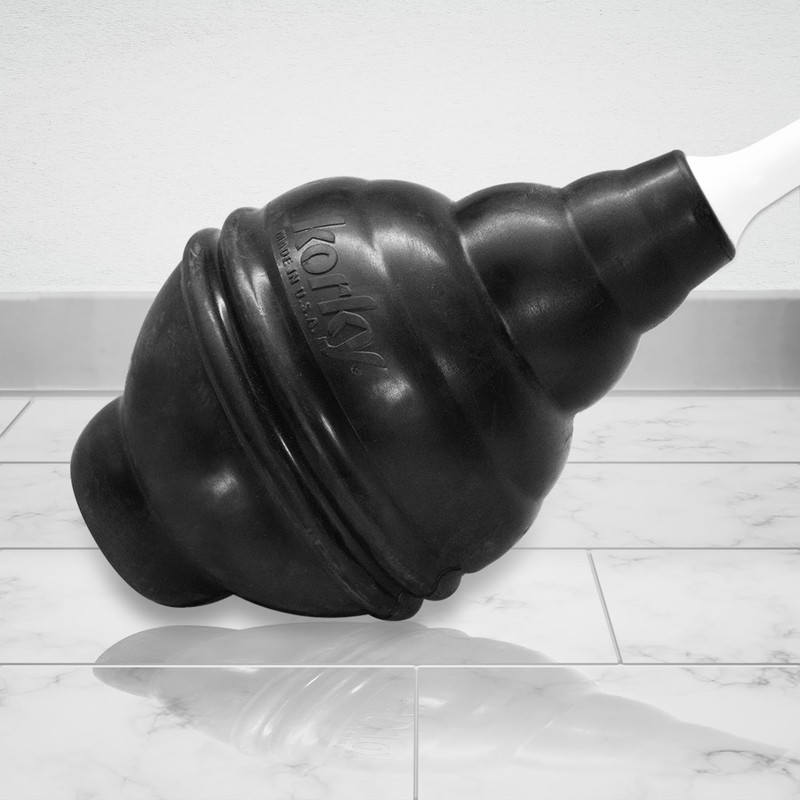 Korky 97-5A BeehiveMAX Hideaway-Heavy Duty Toilet Plunger with Holder-Drip Free
