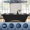Wedding_Decorations Tight Fit Lycra Table Cover Spandex Cloth Tradeshow Vendor