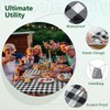 Nimalpal Picnic Table Cover with Bench Covers and Bag, Camping