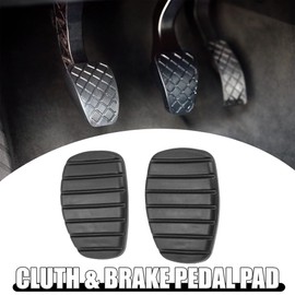 ACROPIX Anti-Slip Clutch Brake Pedal Cover Car Pedal Cover Fit for Nissan Kubistar X80 - Pack of 2 Black