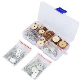50 Set Doll Joints Teddy Bear Making Supplies DIY Craft Toy Accessories Fibreboard Disks Cotter Pin Joints