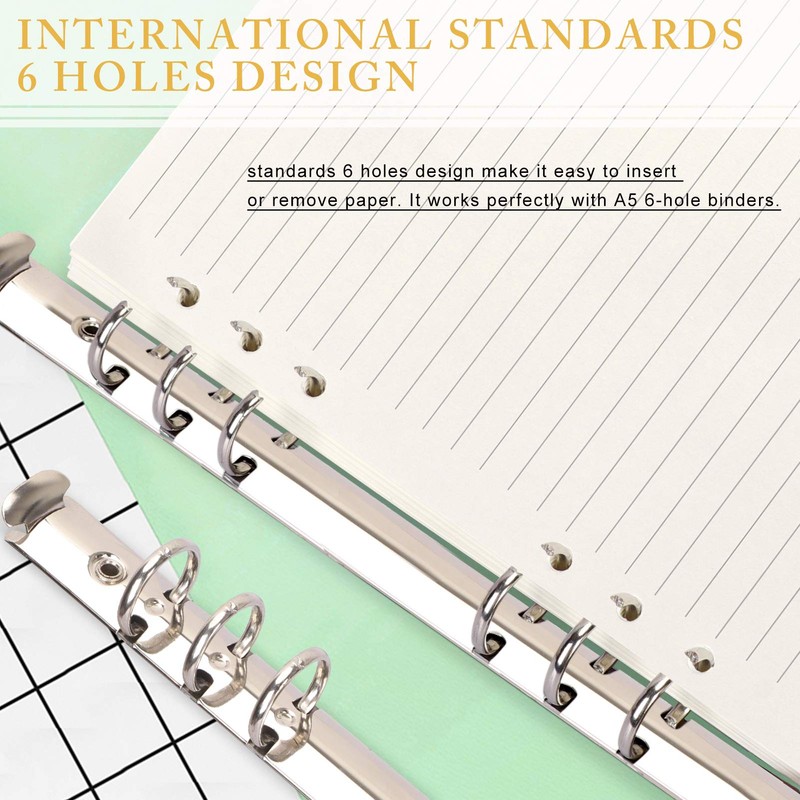 Skycase A6 Line Paper [3 Packs], Refill Paper [135 Sheets/270