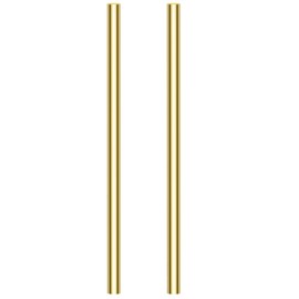 2 Pieces 12 inches 3/8 inch Brass Rods, Sutemribor Brass Solid Round Rod Lathe Bar Stock, 3/8 inch in Diameter, 12 inches in Length