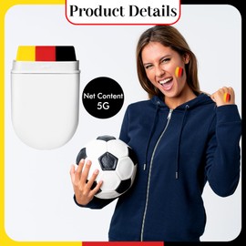 Vtrem Camo Face Body Paint Stick: Face Body Paint for Sports Events Fans Flag Color Face Paint Stick for Athletes Men Women Yellow Red Black