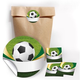 8 Notepads + 8 Bookmarks + 8 Gift Bags + 8 Stickers Football Party Bags Guest Gift for Birthday Children's Birthday Football Tournament Boys Girls