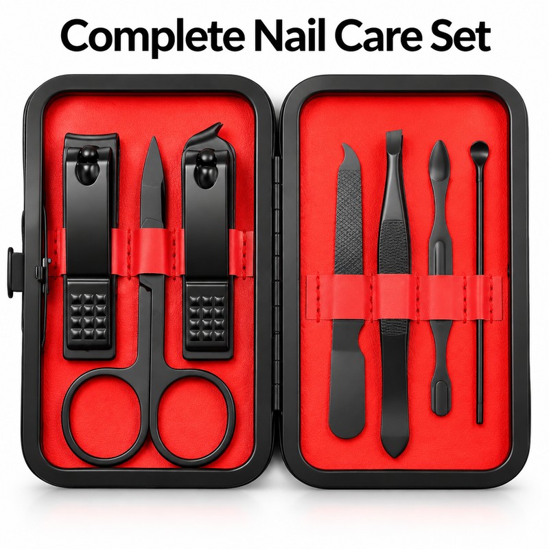 Nail Clipper Set with Manicure & Pedicure Tools – Multi-Function
