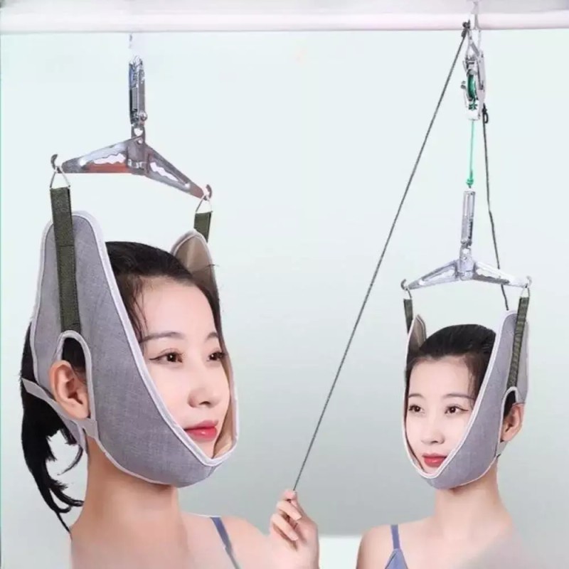 목 스트레칭 기구 운동 디스크 기계 견인 [B. 기본 모델