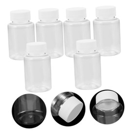 Alipis 5sets Transparent Oil Sample Bottles Wide Mouth Reagent Containers with Caps for Laboratory Sealing and Sampling Corrosion Resistant Design for Oil Analysis 6pcs*5