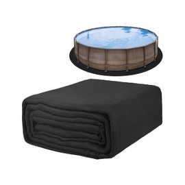 TIEBOLA 12 Foot Eco-Friendly Round Pool Liner Pad - Prevent Punctures and Extend The Life of Your Above Ground Swimming Pool or Hot Tub Liner, Eco-Friendly Above Ground Pool Liner pad