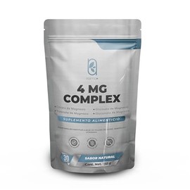NAIMA 4 MG Complex 150 g, Sabor Natural | Suplemento en Polvo 100% Puro con Citrato,Glicinato,Treonato y Gluconato de Magnesio| Con Inulina de Agave, 