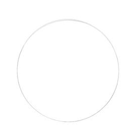 BENECREAT Clear Acrylic Circle Disc 3mm Thick 300mm Inner Dia Cast Sheet for Craft Projects, Signs, DIY Projects