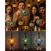 DEMMEX DIY Mosaic Table Lamp Making Craft Kit, No Grout,