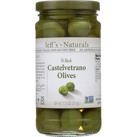 Jeff's Naturals Whole Castelvetrano Olives, 7.5 oz
