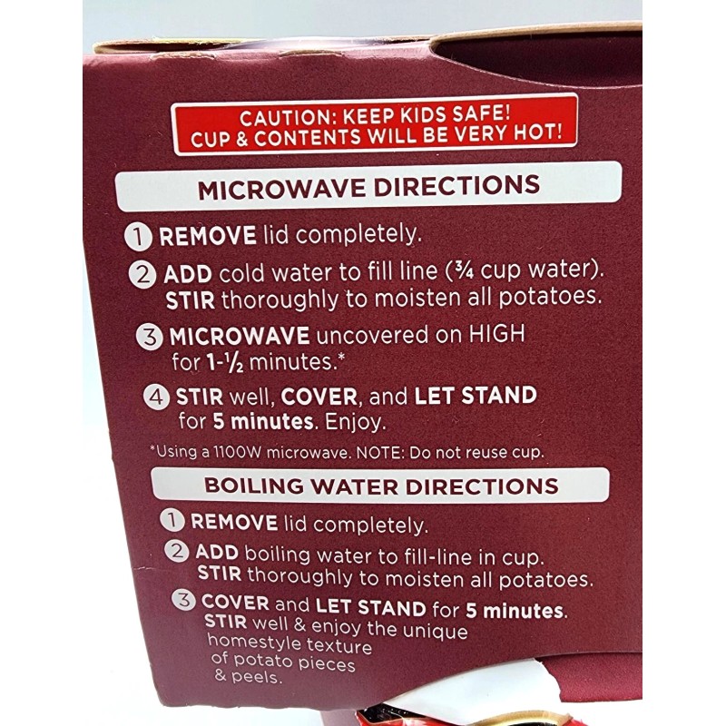 Idahoan Baby Reds Instant Mashed Potatoes Single Serve 2 Bx