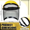 Hestya 2 Pcs Safety Face Shield Adjustable Safety Helmet with