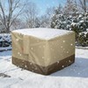 SheeChung Gas Fire Pit Cover Square 600D Heavy Duty Patio