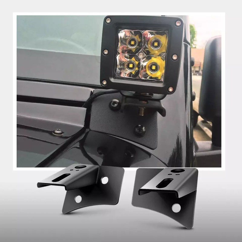 US AUTO LIGHT A-pillar Mount Brackets For LED Work Light