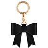 Rimvoe Small Leather Bow Keychain Charm for Handbag Purse Bag