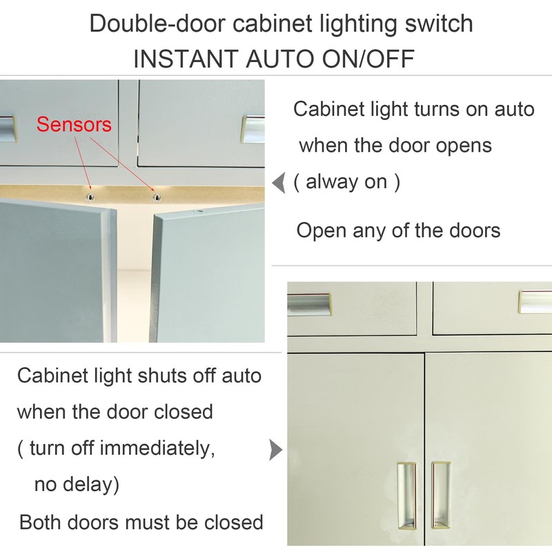 Yogcow Door Open Automatic Turn On/Off Light Switch, 12V/24V Motion