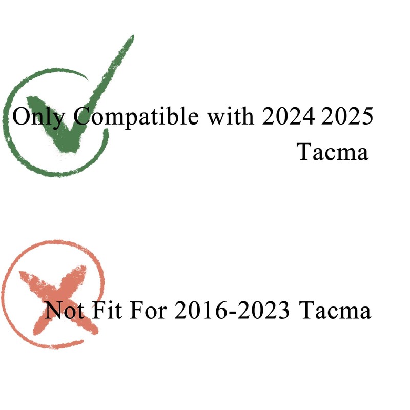 Pukonger Tailgate Insert Letters Compatible with Tacoma 2024 2025 3D