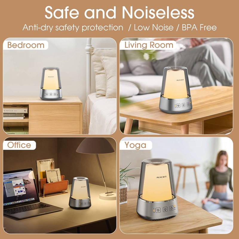 ALACRIS Aromatherapy Diffuser, Waterless Essential Oil Diffuser - 4 in