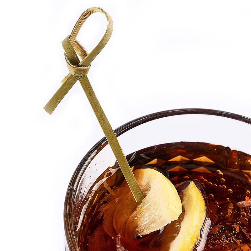 CENPEK Bamboo Cocktail Picks 12cm Cocktail Picks for Appetizer Appetizer