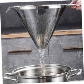 Gadpiparty 1 PC Stainless Funnel Durable Home Coffee Dripper Tea Strainer Wide Mouth Filter for Easy to Clean Reusable Kitchen Essential