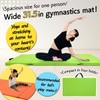 KaRaDaStyle Gymnastics Mat 4-Folding Stretch Mats 71"x31"x2" Exercise Muscle Training