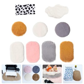 9pcs Miniature Carpet Dollhouse Accessories Vintage Woven Rugs Mini Welcome Floor Blanket Dollhouse Blankets Dollhouse Furniture Decoration Round Rug