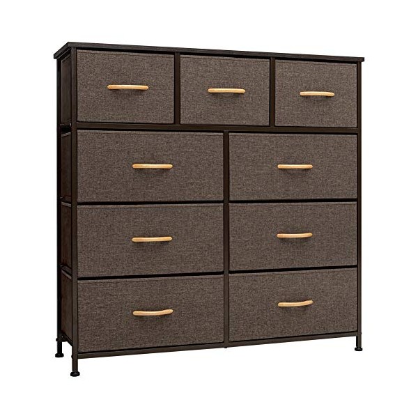 Crestlive Products 9-Drawer Extra Wide Dresser Storage Tower - Sturdy