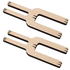 2Pcs Pom Pom Maker Wooden Fluff Ball Waver Needle for DIY Wool Yarn Knitting Craft Project