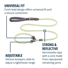 Ruffwear, Just-a-Cinch Dog Leash, 2-in-1 Lead Collar Combination, Slip Lead, Moss Green