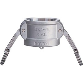 TOYOX Camlock Coupler Dust Cap 634-B-2-1/2-AL For Plant Piping and Various Machinery Built-In 2-1/2 Inches, Aluminum Alloy