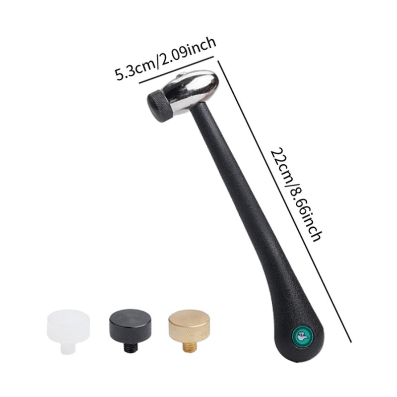 Perfeclan Jewelry Hammer Jewelry Working Tool Professional Metal Stamps Hammer