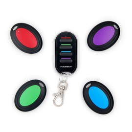 VODESON Schlüsselfinder Wireless Key Finder mit 4 Empfängern RF Item Locator, Item Tracker Support Fernbedienung, Haustier Tracker, Wallet Tracker, Gute Idee für Ihre verlorenen Gegenstände