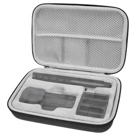 Geekria Action Camera Protective Case Carrying Case, Compatible with Insta360 X5, X4 Action Camera, Travel Storage Bag with Cable Storage (Dark Grey)