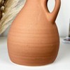 Terracotta Jug Vase With Handle Roman Style Ceramic Flower Bud