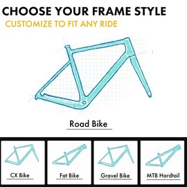 XPEL Universal Bicycle Protection Base Kit for Road Bikes Over 58cm - Matte Bike Frame Protection Kit - Ultimate XPEL Invisiframe Guard, Superior Protection, Easy Application