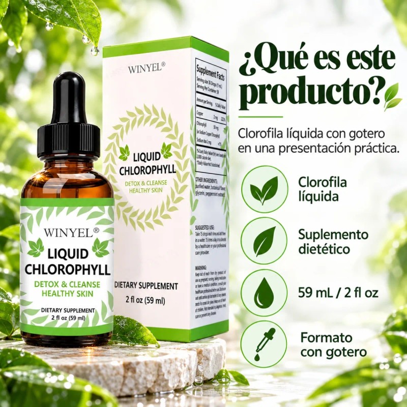 Liquid Chlorophyll Advanced Green Supplement