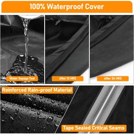 Raweao Grill Cover for Weber 57 cm, Cover for Weber Grill 57 cm, 500D Oxford Waterproof Weatherproof Cover Kettle Grill 57 cm for Weber Grill Cover (Diameter 71 x 68 cm)