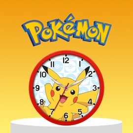Pokémon Classic Design Round Silent Wall Clock Kids Clock Decor Nursery Gift for Boys