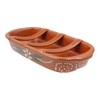 Hand-Painted Terracotta Rectangular Sausage Roaster, Made in Portugal