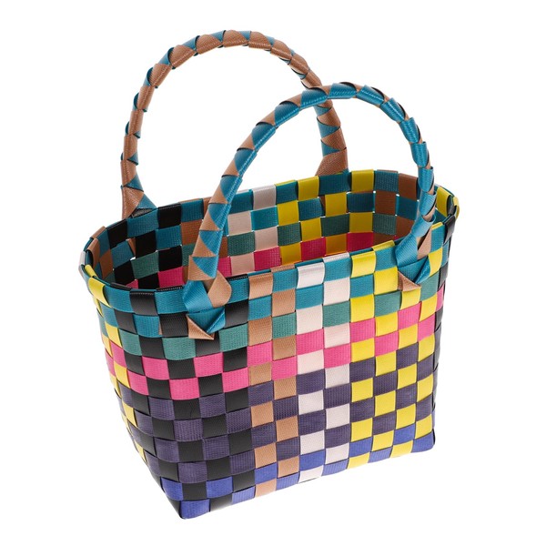 FELTECHELECTR Woven Hand Basket Shelf Basket Straw Basket Easter Candy