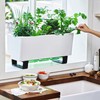 Glowpear Self-Watering Mini Bench Planter - 23.6" in Pot, Free